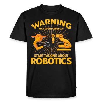 Technology Robotics Engineer Engineer Teacher - Men's Premium Organic T-Shirt - black - Front - Nico (187cm)