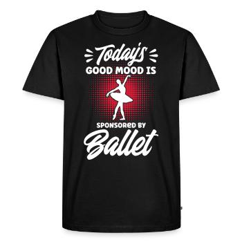 Ballet Filles Ballet Danse Ballet Danse - T-shirt Premium bio Homme - noir - Devant - Nico (187cm)