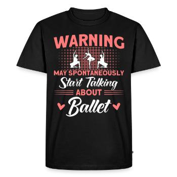 Danseuse de ballet Ballet Danse Ballet Filles - T-shirt Premium bio Homme - noir - Devant - Nico (187cm)