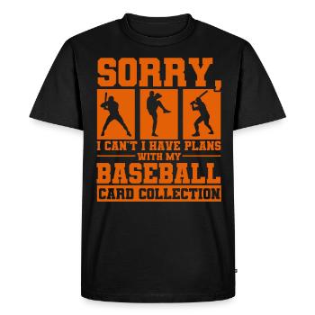 Collectionneurs de cartes de baseball Carte de baseball - T-shirt Premium bio Homme - noir - Devant - Nico (187cm)