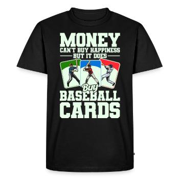 Collection de cartes de sport Collectionneurs de cartes de baseball - T-shirt Premium bio Homme - noir - Devant - Nico (187cm)