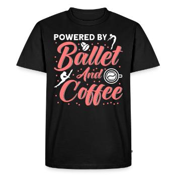 Danseuse de ballet Ballet Danse Ballet Filles - T-shirt Premium bio Homme - noir - Devant - Nico (187cm)