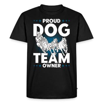 Traîneau à chiens Traîneau à chiens Traîneau à chiens - T-shirt Premium bio Homme - noir - Devant - Nico (187cm)
