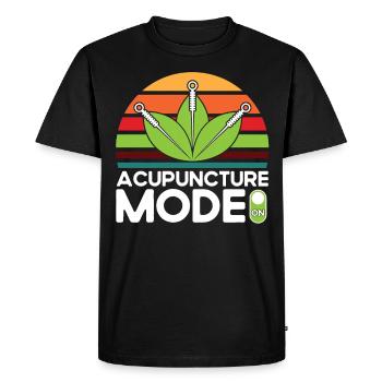 Médecine chinoise Acupuncturiste Alternatif Medizi - T-shirt Premium bio Homme - noir - Devant - Nico (187cm)
