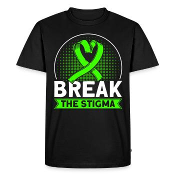 Mental Health Awareness Mental Health - Men's Premium Organic T-Shirt - black - Front - Nico (187cm)