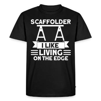 Scaffolding Construction Site Scaffolding Job Gift - Men's Premium Organic T-Shirt - black - Front - Nico (187cm)