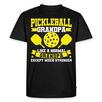 Pickleball Pickleball spielen Paddleball Geschenk - Männer Premium Bio T-Shirt - Schwarz - Vorne - Nico (187cm)
