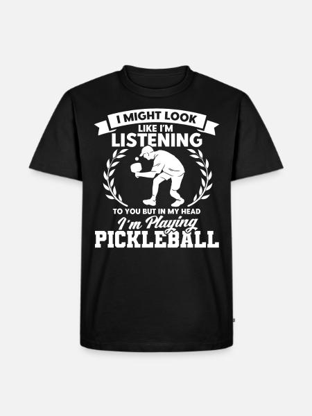 Paddleball Pickleball Player Pickleball Gift - Men's Premium Organic T-Shirt - black