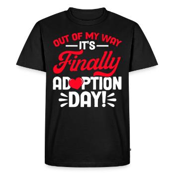 Adoption Adoption d’enfants Parents d’accueil - T-shirt Premium bio Homme - noir - Devant - Nico (187cm)