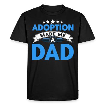 Adoption Adoptive Parents Foster Parents Gift - Men's Premium Organic T-Shirt - black - Front - Nico (187cm)