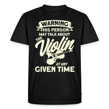 Violoniste Orchestre-Violoniste Violoniste Gesche - T-shirt Premium bio Homme - noir - Devant - Nico (187cm)