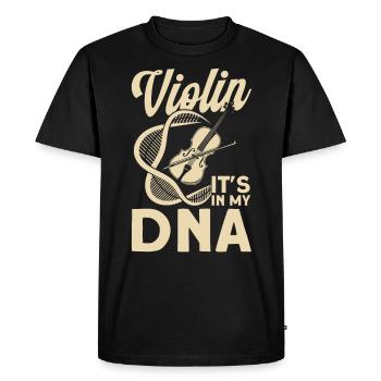 Violinist Orchestra violinist Violin lover - Men's Premium Organic T-Shirt - black - Front - Nico (187cm)