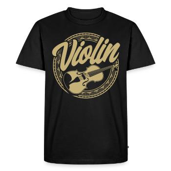 Geigenliebhaber Geige Geigenspieler Geschenk - Männer Premium Bio T-Shirt - Schwarz - Vorne - Nico (187cm)