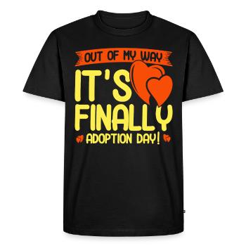 Adoption Adoption d’enfants parents nourriciers - T-shirt Premium bio Homme - noir - Devant - Nico (187cm)