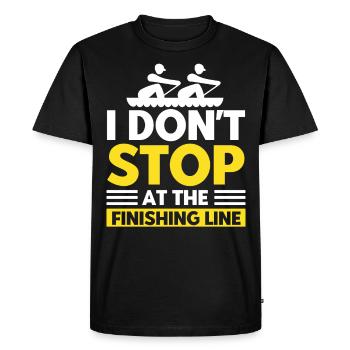 Rowers Rowing Team Rowing Gift - Men's Premium Organic T-Shirt - black - Front - Nico (187cm)
