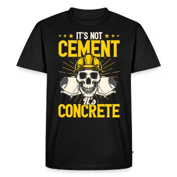 Construction workers Concrete builders Concrete mixer gift - Men's Premium Organic T-Shirt - black - Front - Nico (187cm)