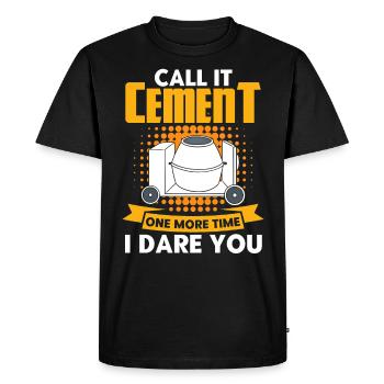 Constructeurs en béton armé Ouvriers de chantier de chantier don - T-shirt Premium bio Homme - noir - Devant - Nico (187cm)