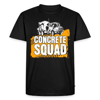 Concrete Builder Concrete Mixer Reinforced Concrete Builder Gift - Men's Premium Organic T-Shirt - black - Front - Nico (187cm)