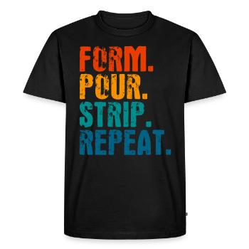 Concrete mixer construction worker concrete builder gift - Men's Premium Organic T-Shirt - black - Front - Nico (187cm)