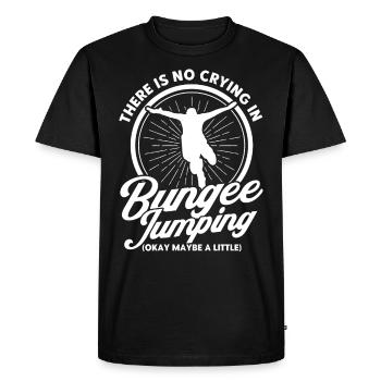 Bungy Jumping Bungee Jump Bungee Springer - Men's Premium Organic T-Shirt - black - Front - Nico (187cm)