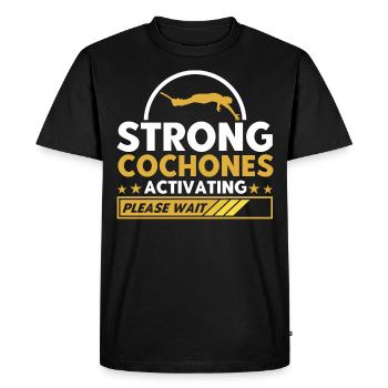 Bungee Jumping Bungee Jumping Extreme Sports Gift - Men's Premium Organic T-Shirt - black - Front - Nico (187cm)