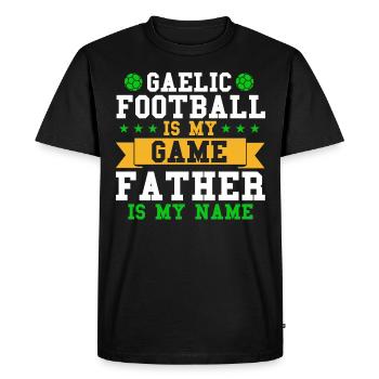 Gaelic footballer Irish team sport - Men's Premium Organic T-Shirt - black - Front - Nico (187cm)