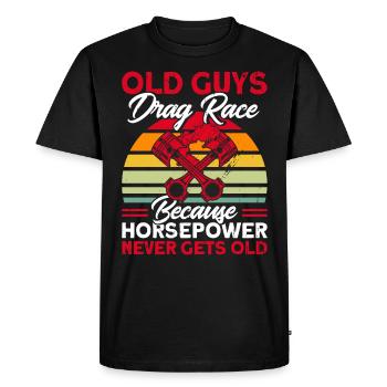 Cadeau de course de voitures de course de dragsters - T-shirt Premium bio Homme - noir - Devant - Nico (187cm)