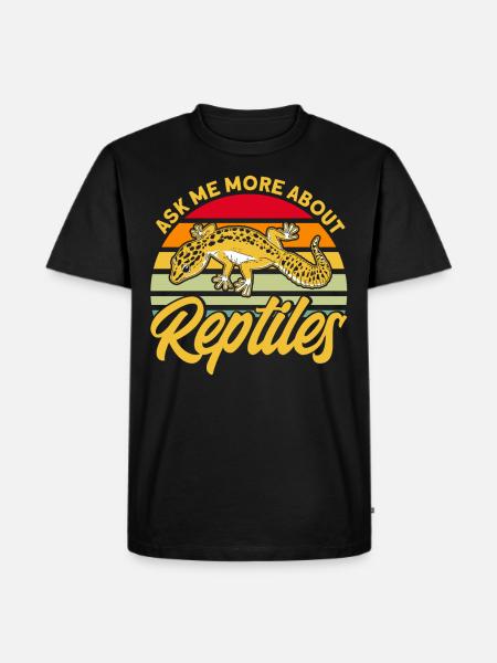 Reptiles Reptile Snake Gift - Men's Premium Organic T-Shirt - black