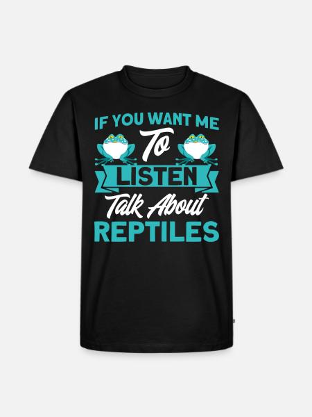 Snake Reptile Lovers Reptile Gift - Men's Premium Organic T-Shirt - black