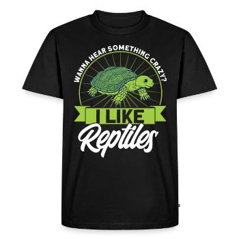 Reptile Lizards Reptile Lovers Gift - T-shirt Premium bio Homme - noir - Devant - Nico (187cm)