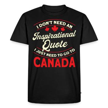 Jours fériés de Racines canadiennes Canada - T-shirt Premium bio Homme - noir - Devant - Nico (187cm)