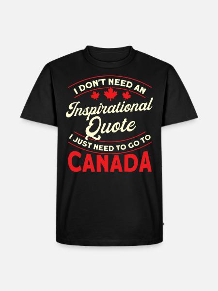 Vacanze Canadian Canadian Roots Canada - Maglietta ecologica premium da uomo - nero