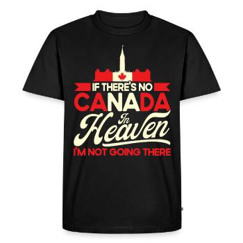 Racines canadiennes Canada Vacances Canada Cadeau - T-shirt Premium bio Homme - noir - Devant - Nico (187cm)