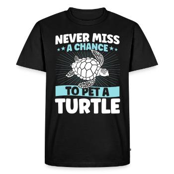 Sea turtle Sea turtles Turtles - Men's Premium Organic T-Shirt - black - Front - Nico (187cm)