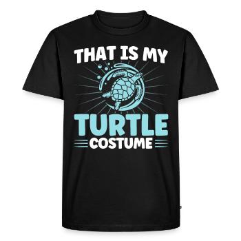 Sea turtles Sea turtle Turtle G - Men's Premium Organic T-Shirt - black - Front - Nico (187cm)