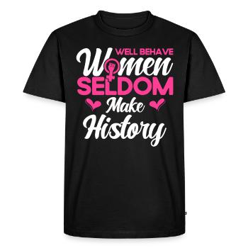 Droits des femmes Autonomisation féministe - T-shirt Premium bio Homme - noir - Devant - Nico (187cm)