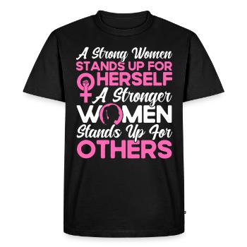 Égalité féministe des genres F - T-shirt Premium bio Homme - noir - Devant - Nico (187cm)