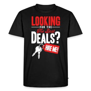Maison Vendre Agent Immobilier Cadeau - T-shirt Premium bio Homme - noir - Devant - Nico (187cm)