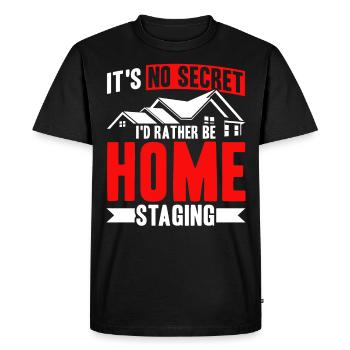 Design d’intérieur Maison Architecte d’intérieur - T-shirt Premium bio Homme - noir - Devant - Nico (187cm)