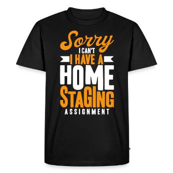 Interior Designer House Furnishing House Presentation - Men's Premium Organic T-Shirt - black - Front - Nico (187cm)