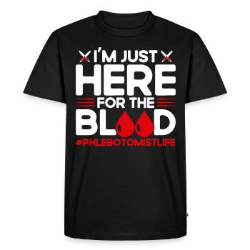 Phlebotomist Blood Sampling Phlebotomy Laboratory Geschen - Men's Premium Organic T-Shirt - black - Front - Nico (187cm)