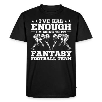 Fantasy Football Football féminin Fans de football Ges - T-shirt Premium bio Homme - noir - Devant - Nico (187cm)
