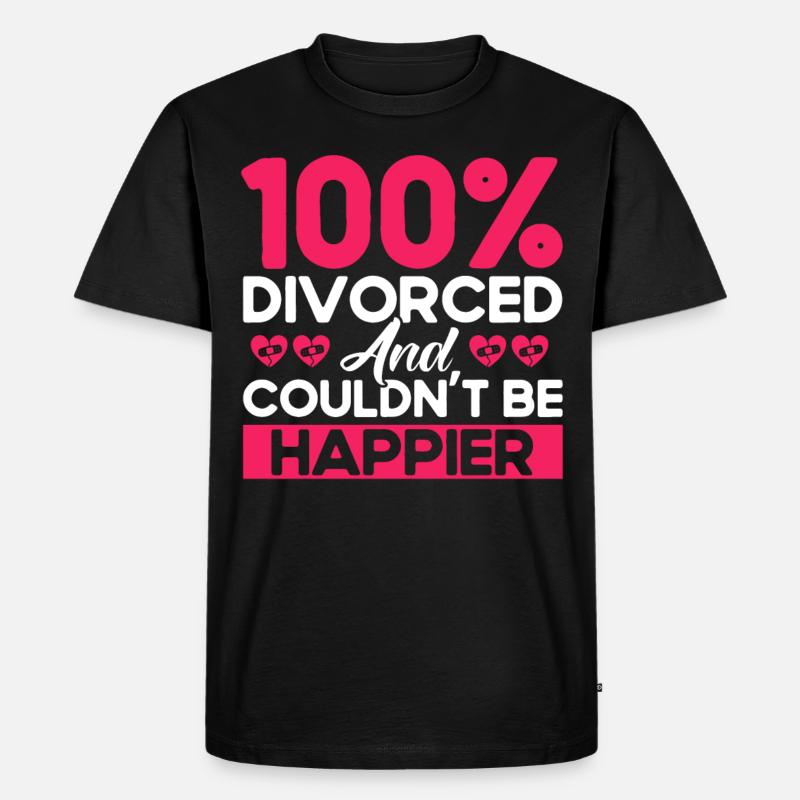 Ex Partner Scheidung Geschiedene Geschenk - Männer Premium Bio T-Shirt - Schwarz