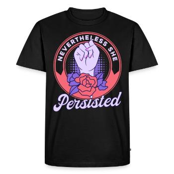 Droits des femmes Autonomisation féministe - T-shirt Premium bio Homme - noir - Devant - Nico (187cm)