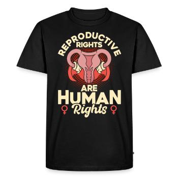 Égalité des sexes Égalité des sexes - T-shirt Premium bio Homme - noir - Devant - Nico (187cm)
