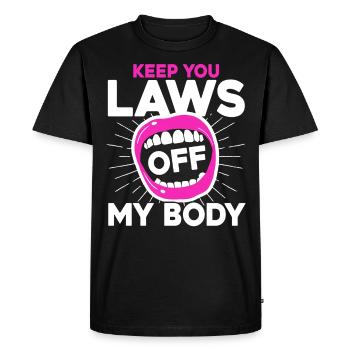 Féminisme Egalité féministe des Ges - T-shirt Premium bio Homme - noir - Devant - Nico (187cm)