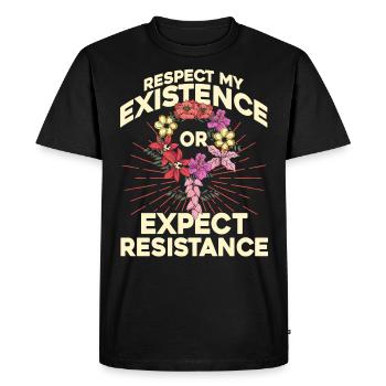 Droits des femmes Autonomisation féministe - T-shirt Premium bio Homme - noir - Devant - Nico (187cm)