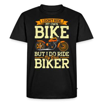 Cadeau moto Rider Chopper Moto - T-shirt Premium bio Homme - noir - Devant - Nico (187cm)