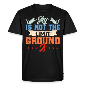 Skydiving Bodyflying Skydiver Gift - Men's Premium Organic T-Shirt - black - Front - Nico (187cm)