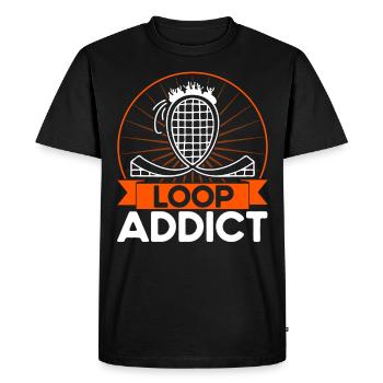 Roller Coaster Wooden Roller Coaster Theme Park Cadeau - T-shirt Premium bio Homme - noir - Devant - Nico (187cm)